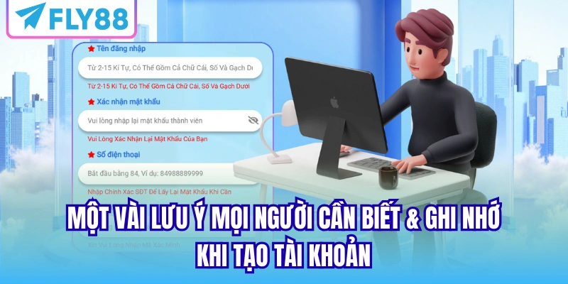 Một vài lưu ý mọi người cần biết & ghi nhớ khi tạo tài khoản